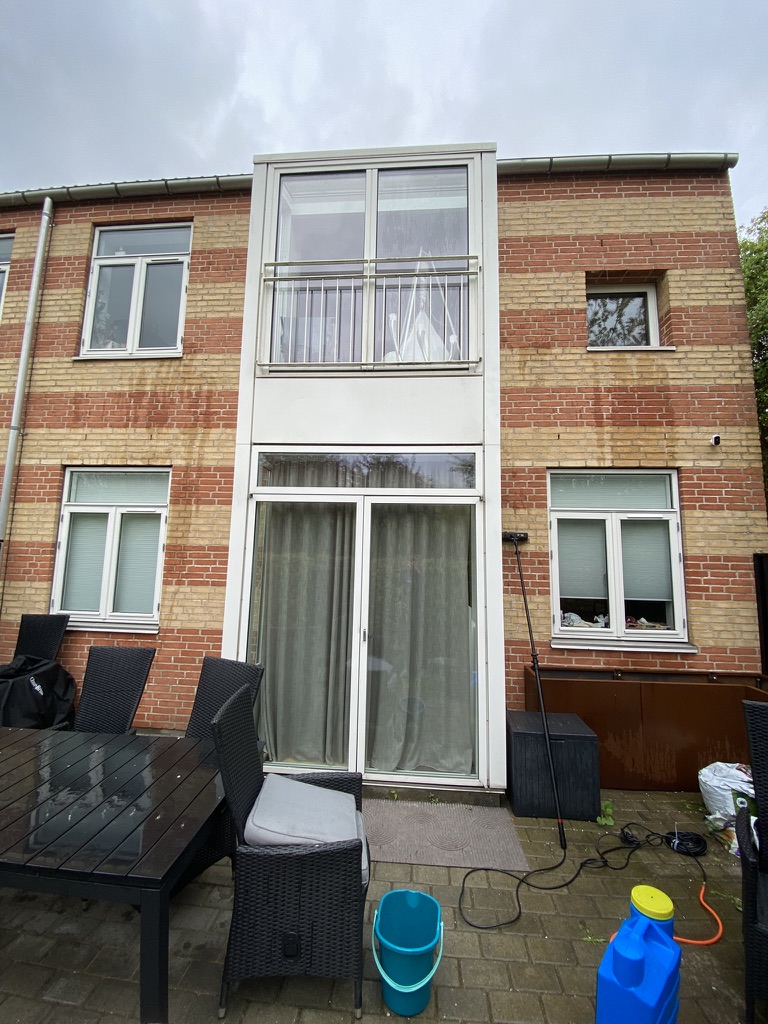 Facade efter rensning